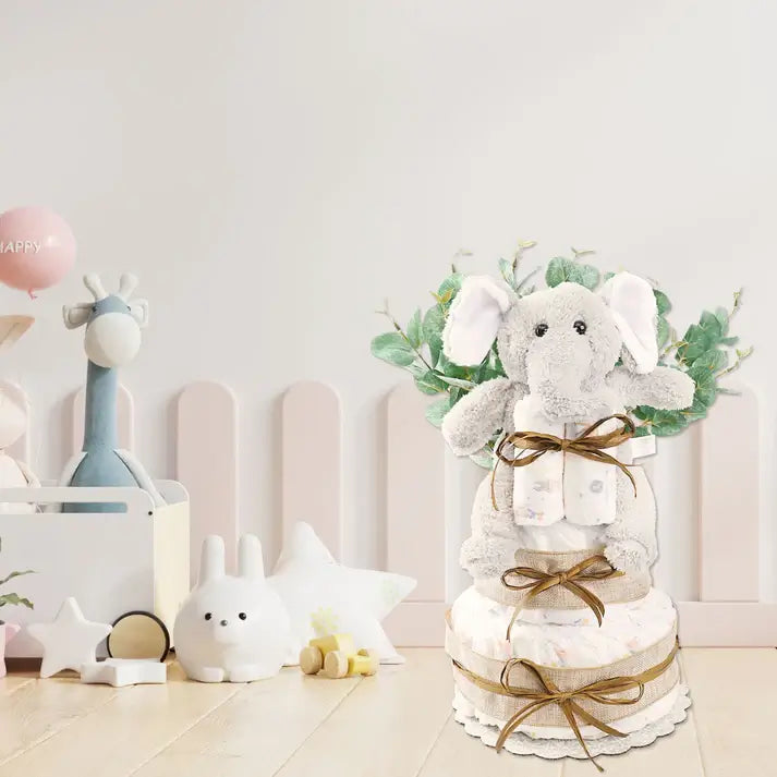 Wild & Snuggly in Babyland Diaper Cake