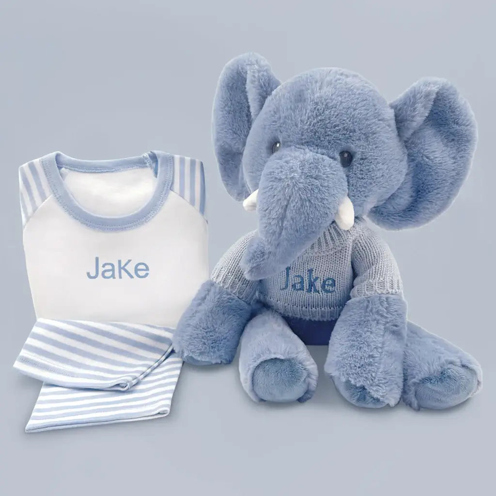 Personalized Plush Elephant with Pajamas