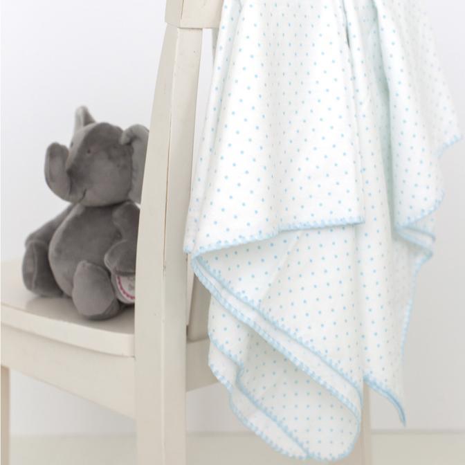 Blanket Swaddle and Elephant Gift Set (BGB-007) - StorkBabyGiftBaskets.com