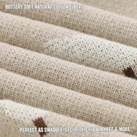 Sheep Knit Receiving Baby Blanket