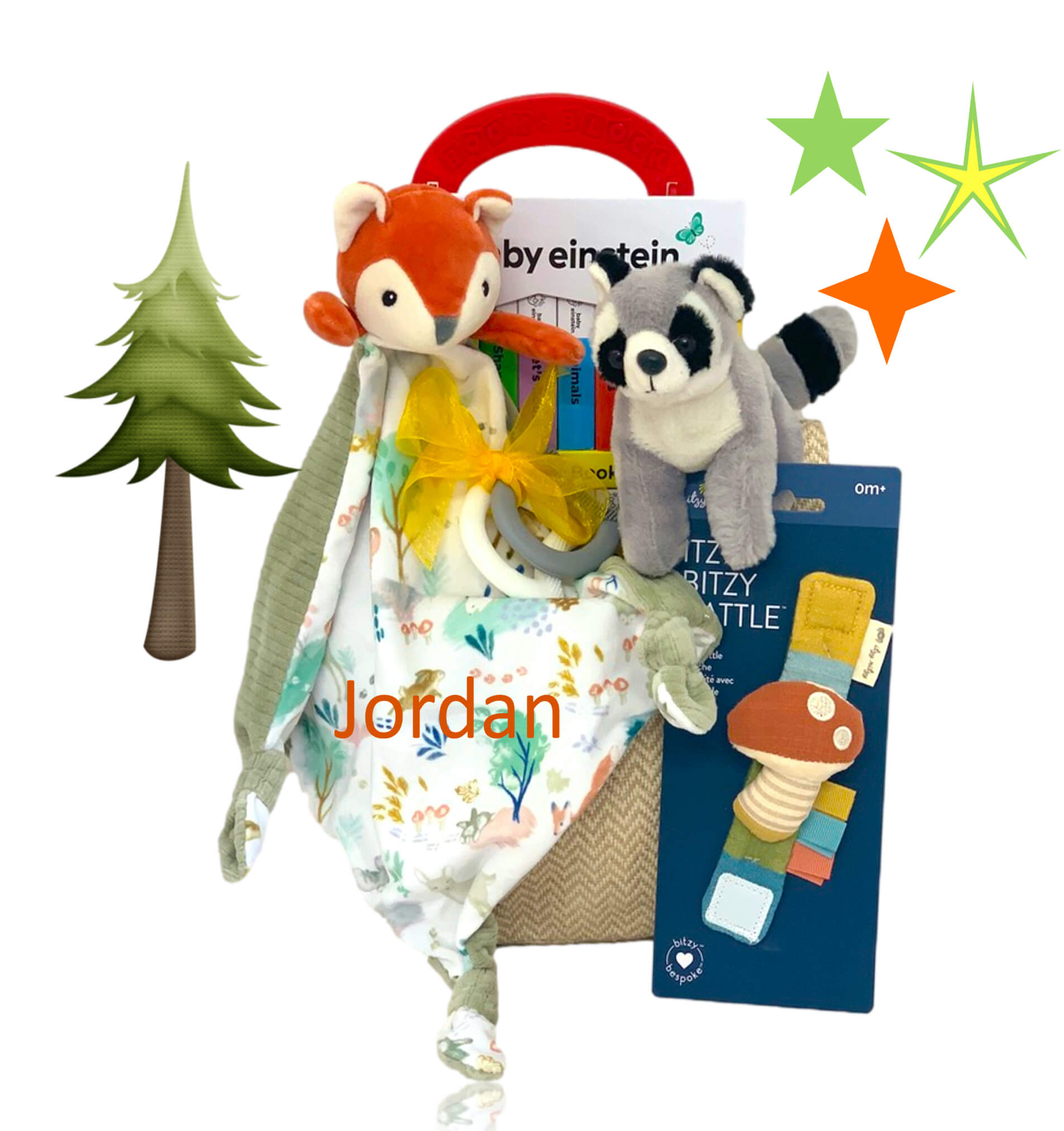 Forest Babes and Books Basket