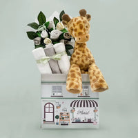 Giraffe Neutral Welcome Gift Box