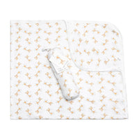 Giraffe Organic Baby Swaddle Blanket
