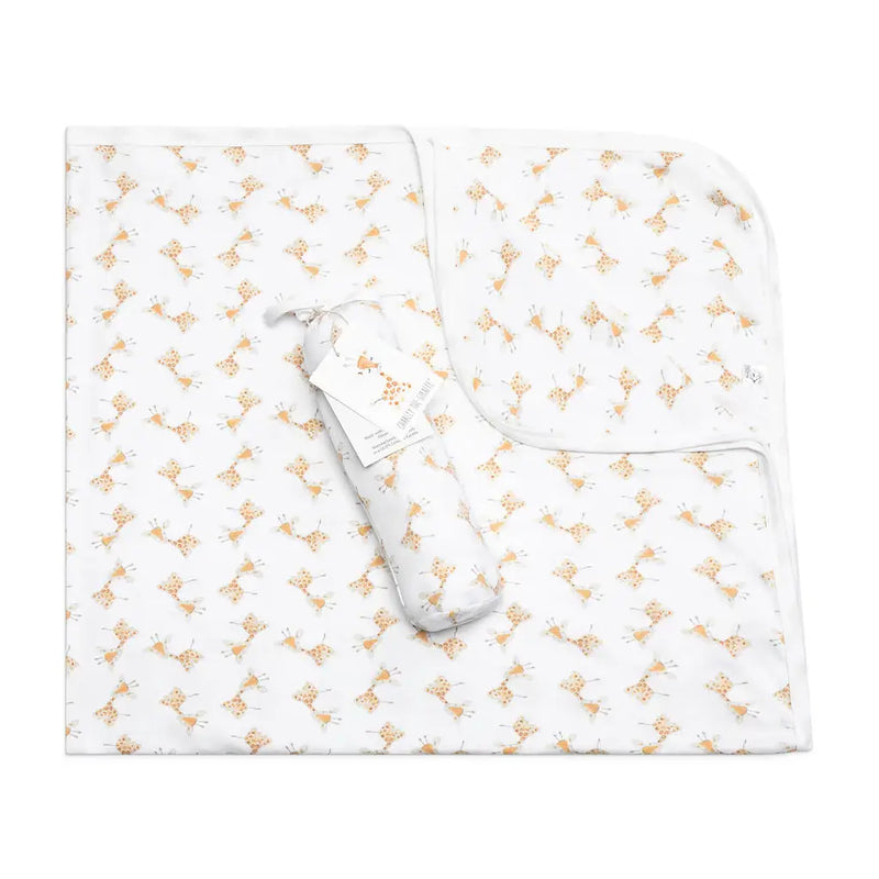 Giraffe Organic Baby Swaddle Blanket