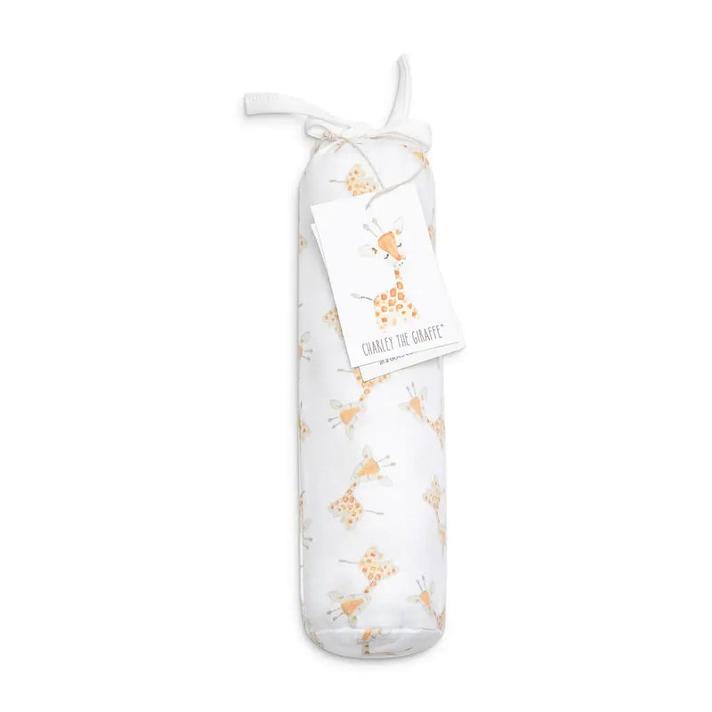 Giraffe Organic Baby Swaddle Blanket