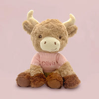 Cuddly Cow Personalized Baby Gift Set