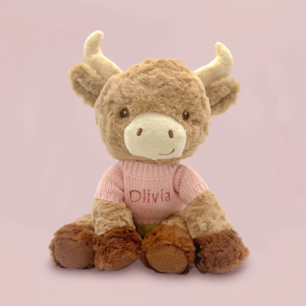Cuddly Cow Personalized Baby Gift Set