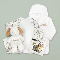Hoppy Homecoming - Personalized Baby Gift Set