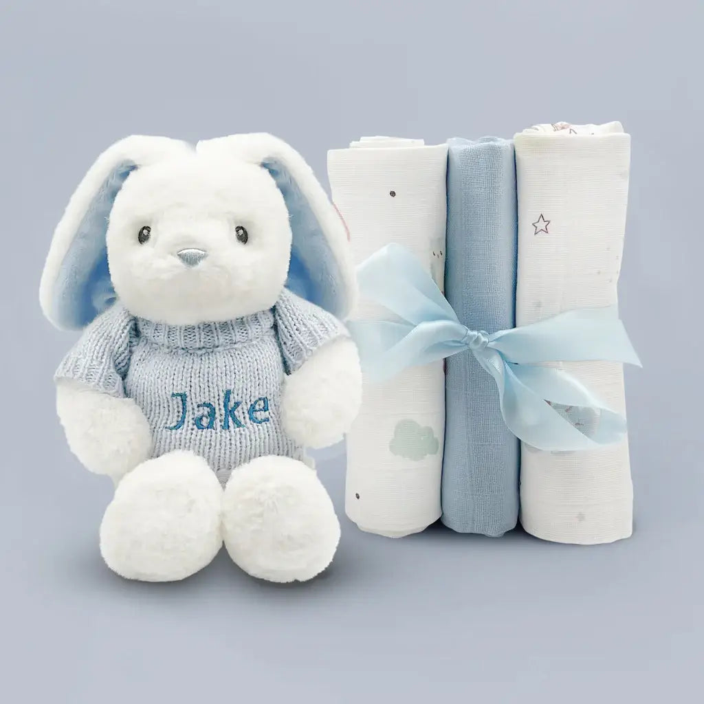 Hops & Swaddles Baby Boy Gift Set - Personalized