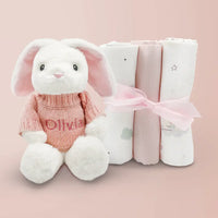 Hops & Swaddles Baby Girl Gift Set - Personalized