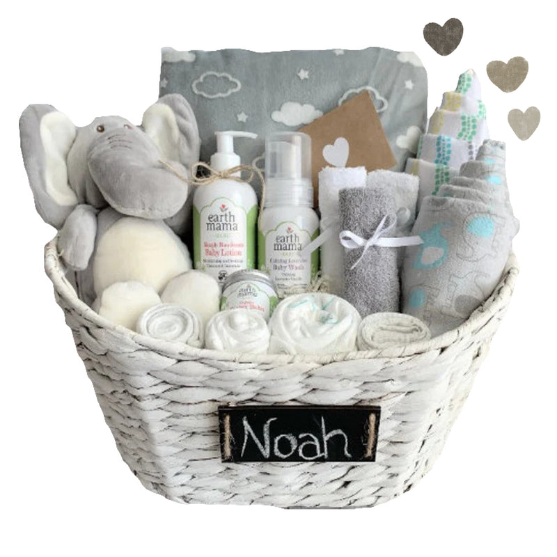 Hugs & Kisses Baby Boy Basket