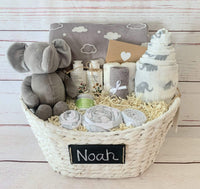 Hugs & Kisses Baby Boy Basket