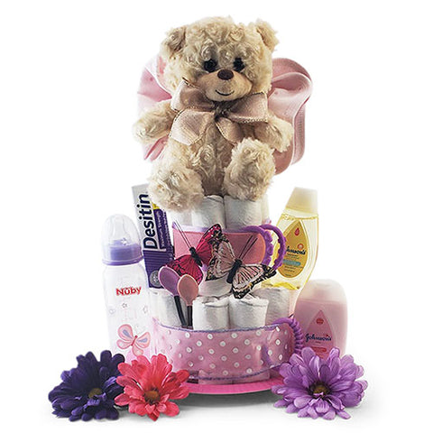 Cuddles & Cookies Baby Gift Basket - SKU:  BBC322