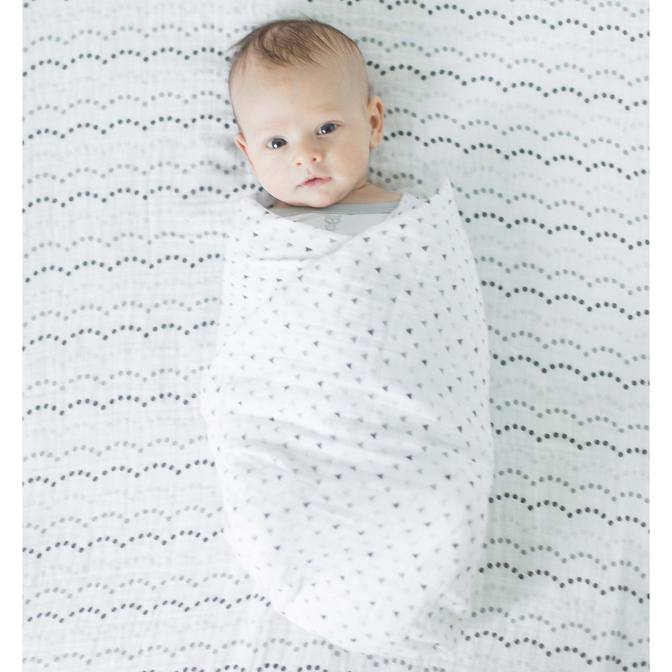 Muslin Blanket Swaddle and Lamb Gift Set (BGB-0011)