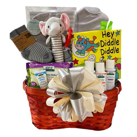 Double Blessings Twin Boys Basket - SKU:  CBC1024