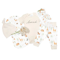 Llama Love Organic Layette Bundle - Baby Gift Basket