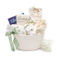 Organic Llama & Forest Friends Basket W/ Book