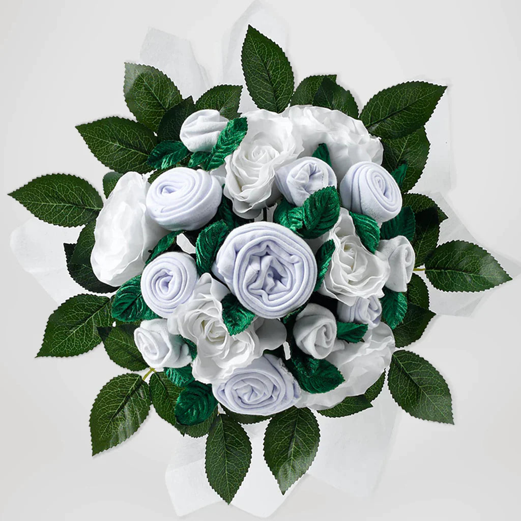 Personalized Bear & Luxury Bouquet Baby Layette Set - SKU: LBG1048
