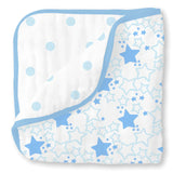 Muslin Luxe Blanket - Starshine Pastel Blue