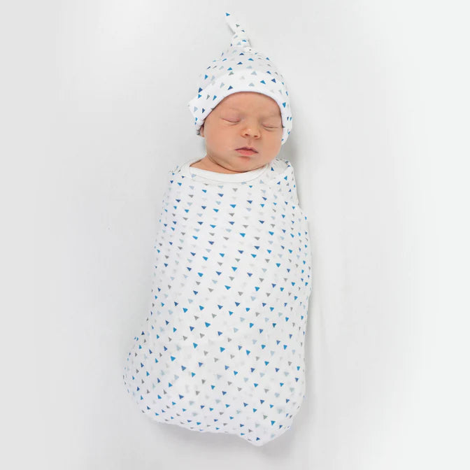 Muslin Swaddle Pajama Gift Set - Tiny Triangles (BGB-0031)