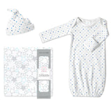 Muslin Swaddle Pajama Baby Gift Set - Tiny Triangles