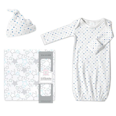 Muslin Swaddle Pajama Gift Set - Hedgehog (BGB-0030)