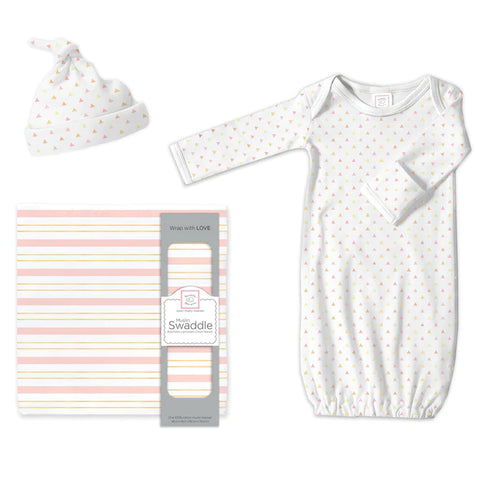 Muslin Swaddle Pajama Gift Set - Hedgehog (BGB-0030)