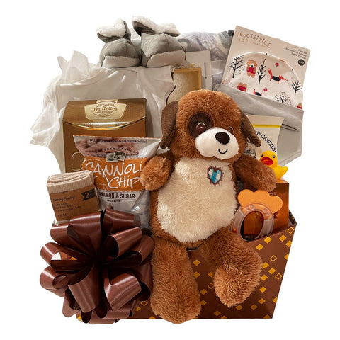 Double Blessings Twin Boys Basket - SKU:  CBC1024