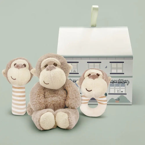 Monkey Soft Toy Gift Trio