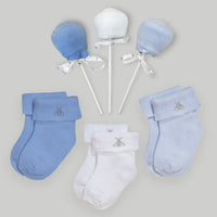 Moses Baby Gift Basket - Blue