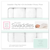 Add Muslin Blankets - Pure White (Set of 4)