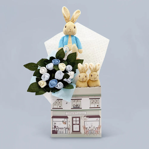 My First Flopsy Bunny Basket For Boy