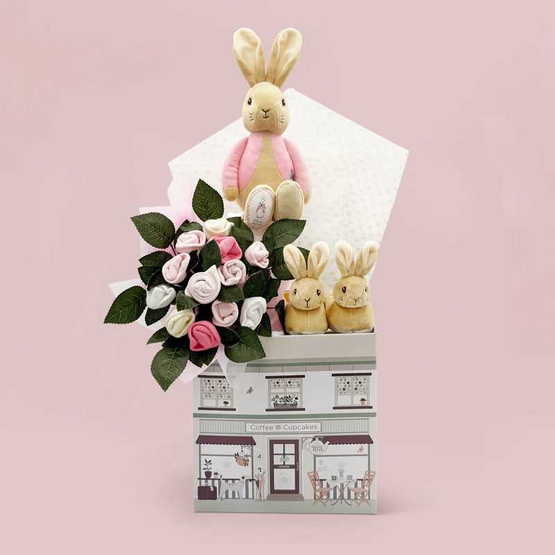 My First Flopsy Bunny Basket For Girl