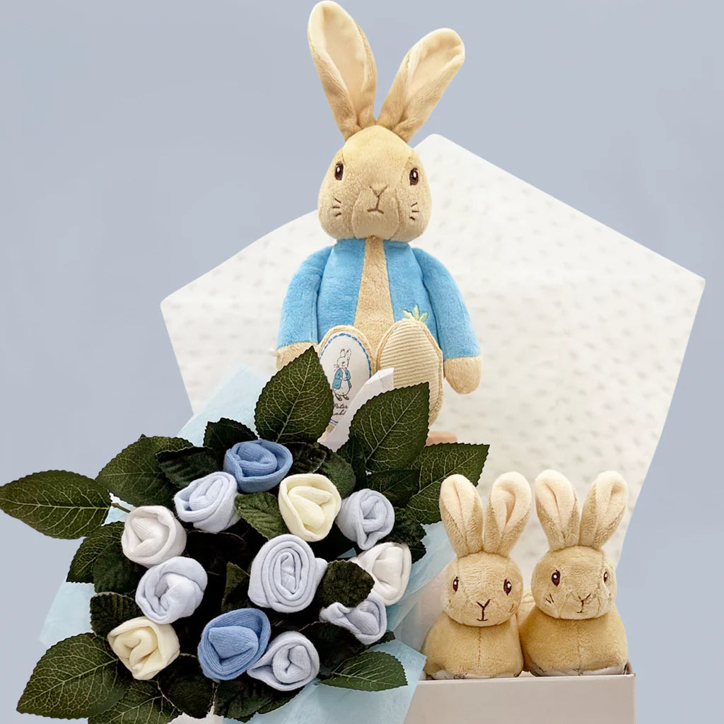 My First Flopsy Bunny Basket For Boy