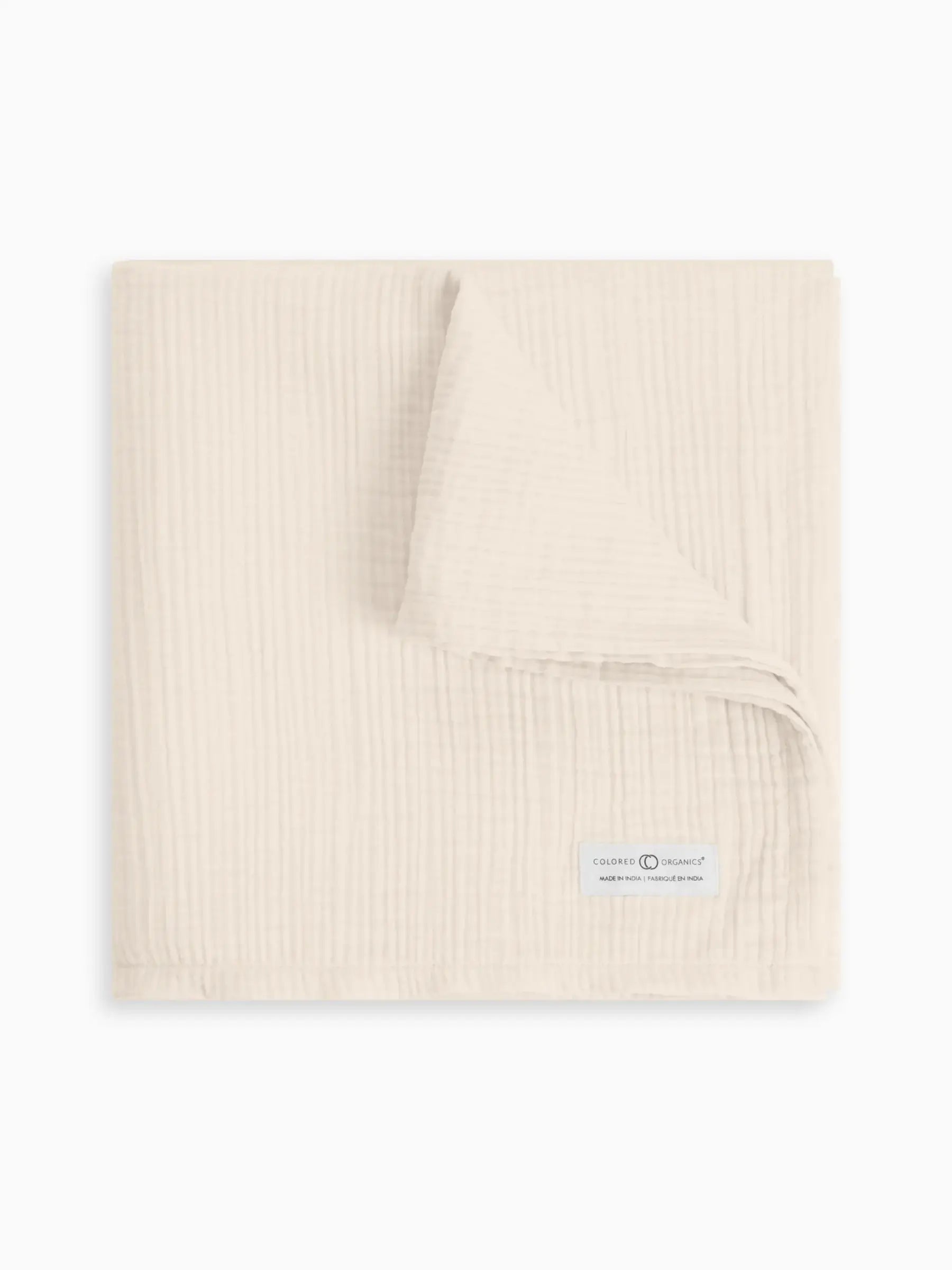 Organic Baby Swaddle Blanket | Ivory