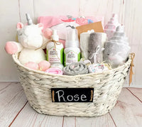 Magical Unicorn - Organic Baby Girl Basket