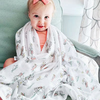 Otterly Snuggled | Whimsical Otter Swaddle Blanket