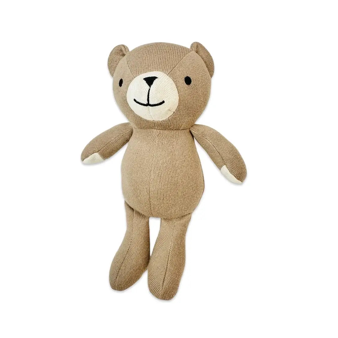 Peanut Lil Bear plush toy — 12-inch certified organic cotton bear, handmade and eco-friendly, for babies and newborns
