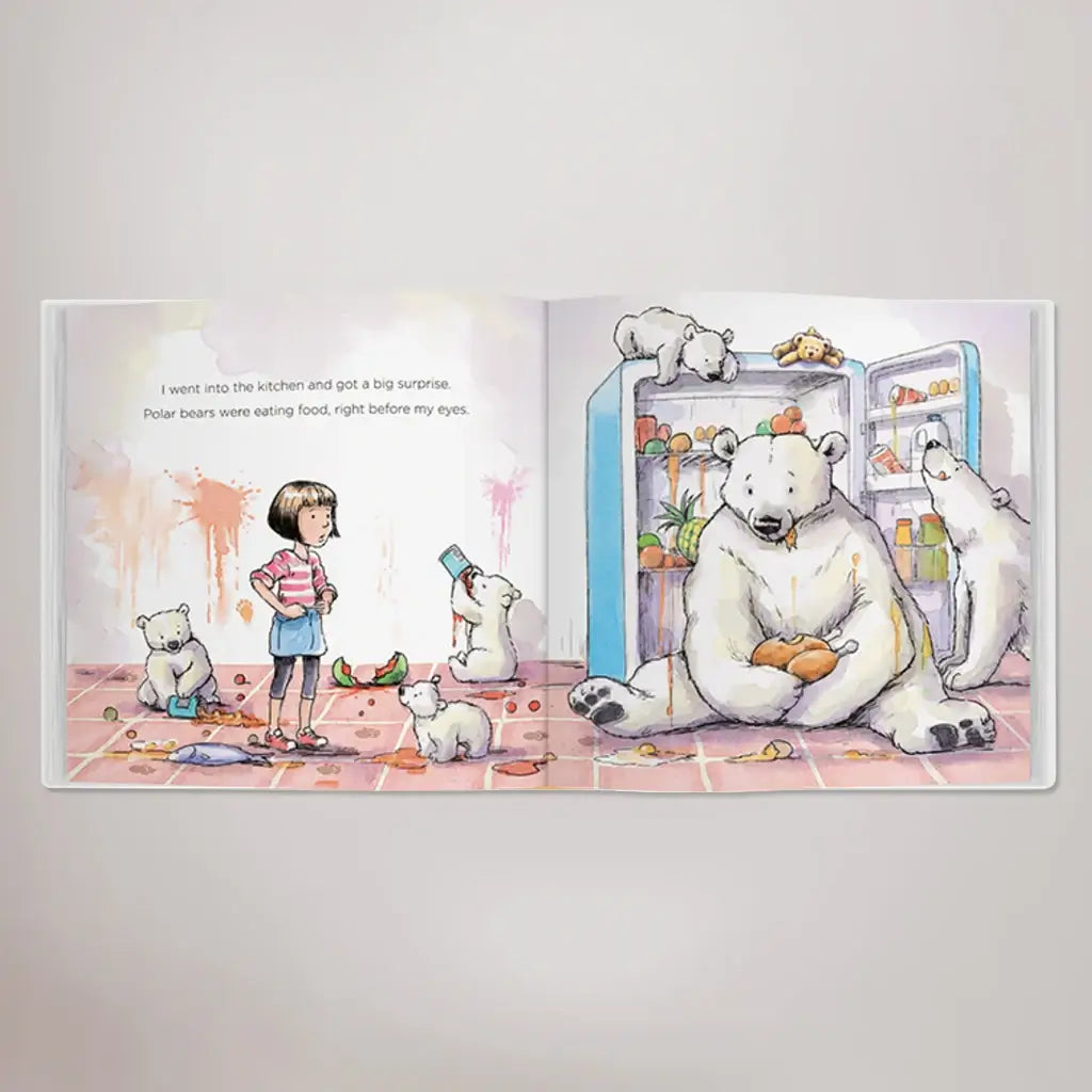 Personalized Sibling Bear & Bears Book Gift Set - Navy