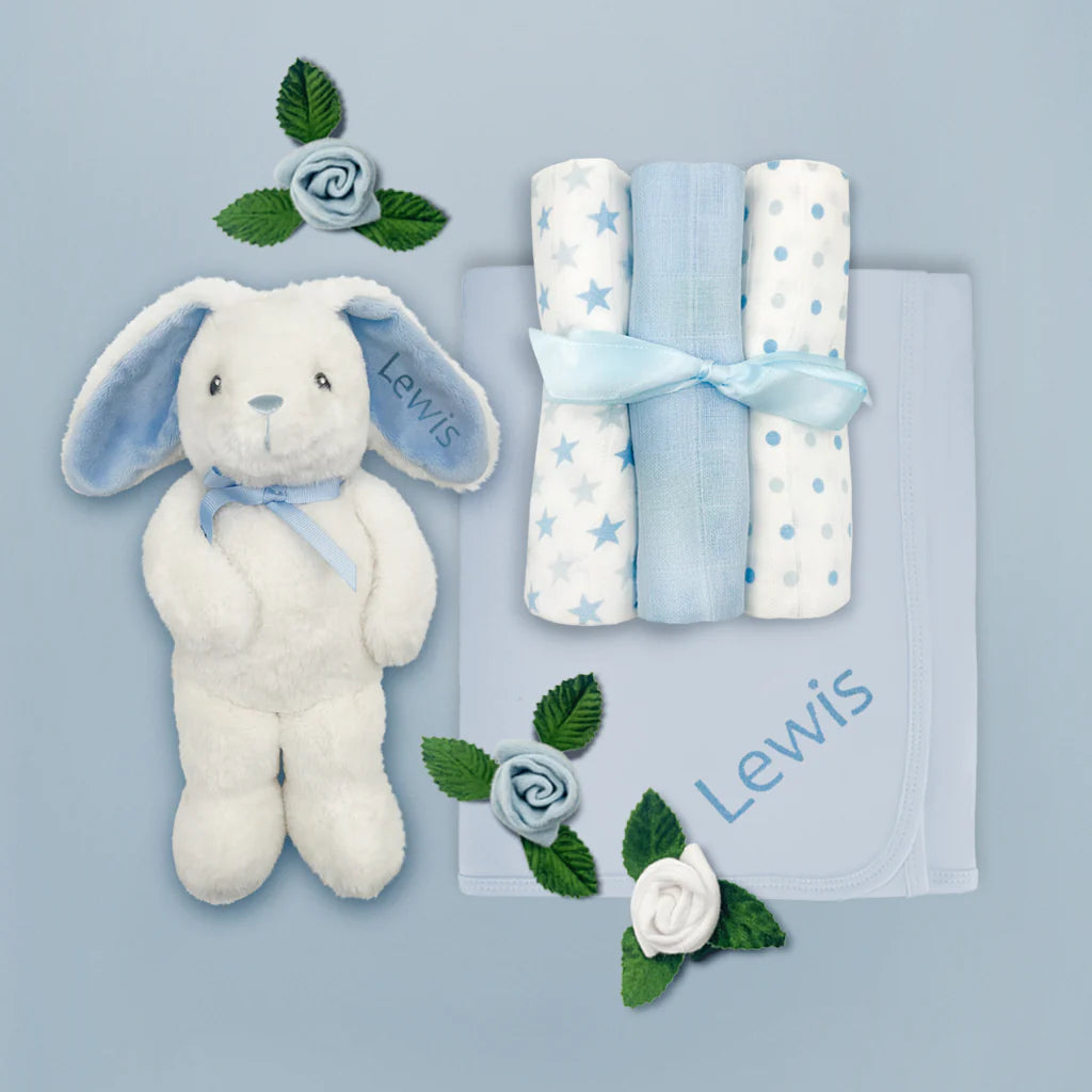 Personalized Baby Boy Gift Set