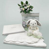 Personalized Bunny & Baby Blessings Keepsake Set