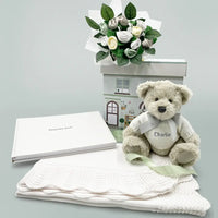 Personalized Bear & Baby Blessings Keepsake Set