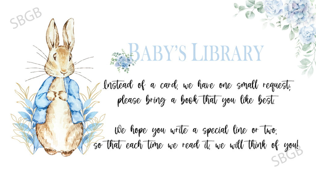Peter Rabbit Baby Shower Invitation