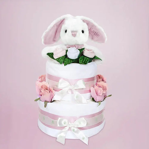 Bunny Personalized Diaper Cake