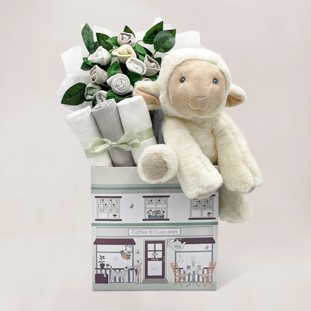 Lamb & Bouquet Welcome Gift Box