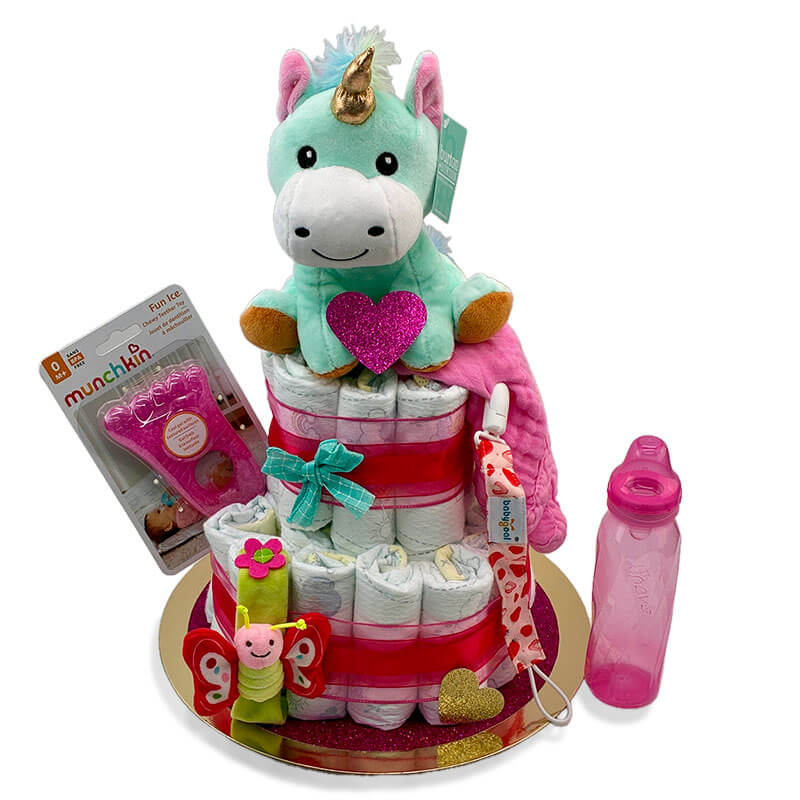 Princess Unicorn Diaper Cake