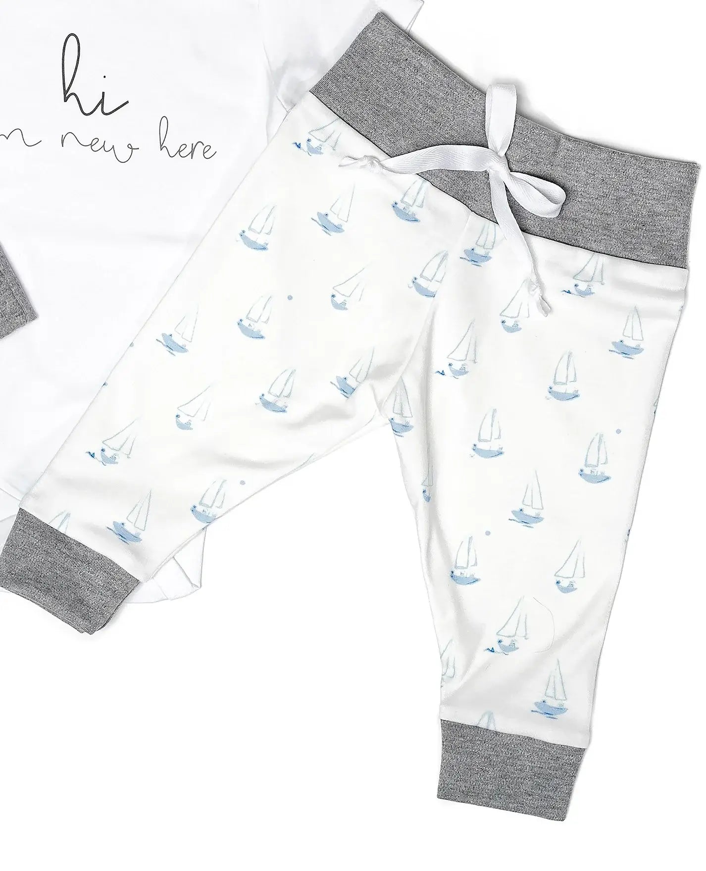 Ship Ahoy!  It's A Boy!  Organic Baby Basket