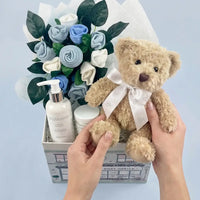 Snuggle Bear Luxury Newborn Gift Box — Boy