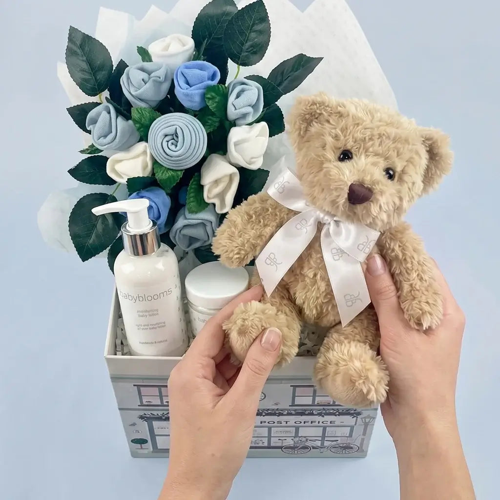 Snuggle Bear Luxury Newborn Gift Box — Boy