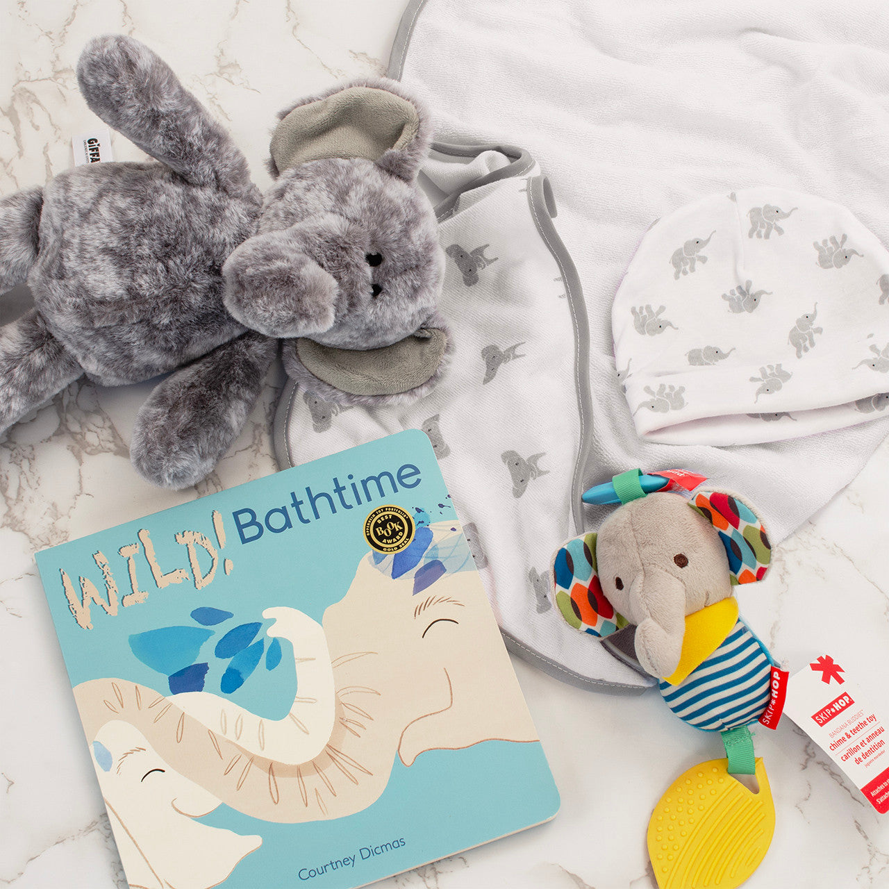 Splish Splash Elephant Bath Time Basket